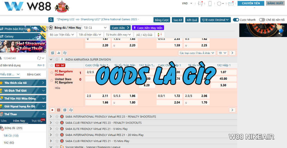 odds la gi